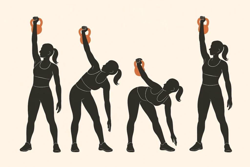 Come fare il Kettlebell windmill